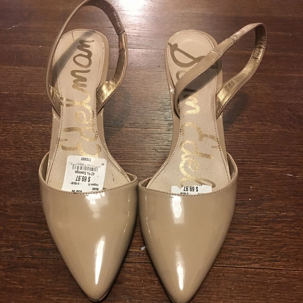 Sam Edelman Nude Sling back heels